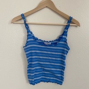 Ivy + Main • Blue & White Striped Tank Top
